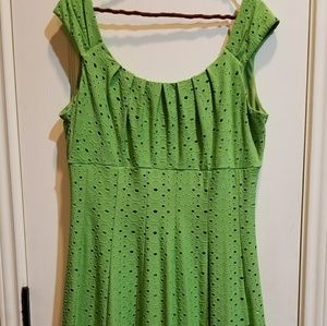 London times lime dress, size 16